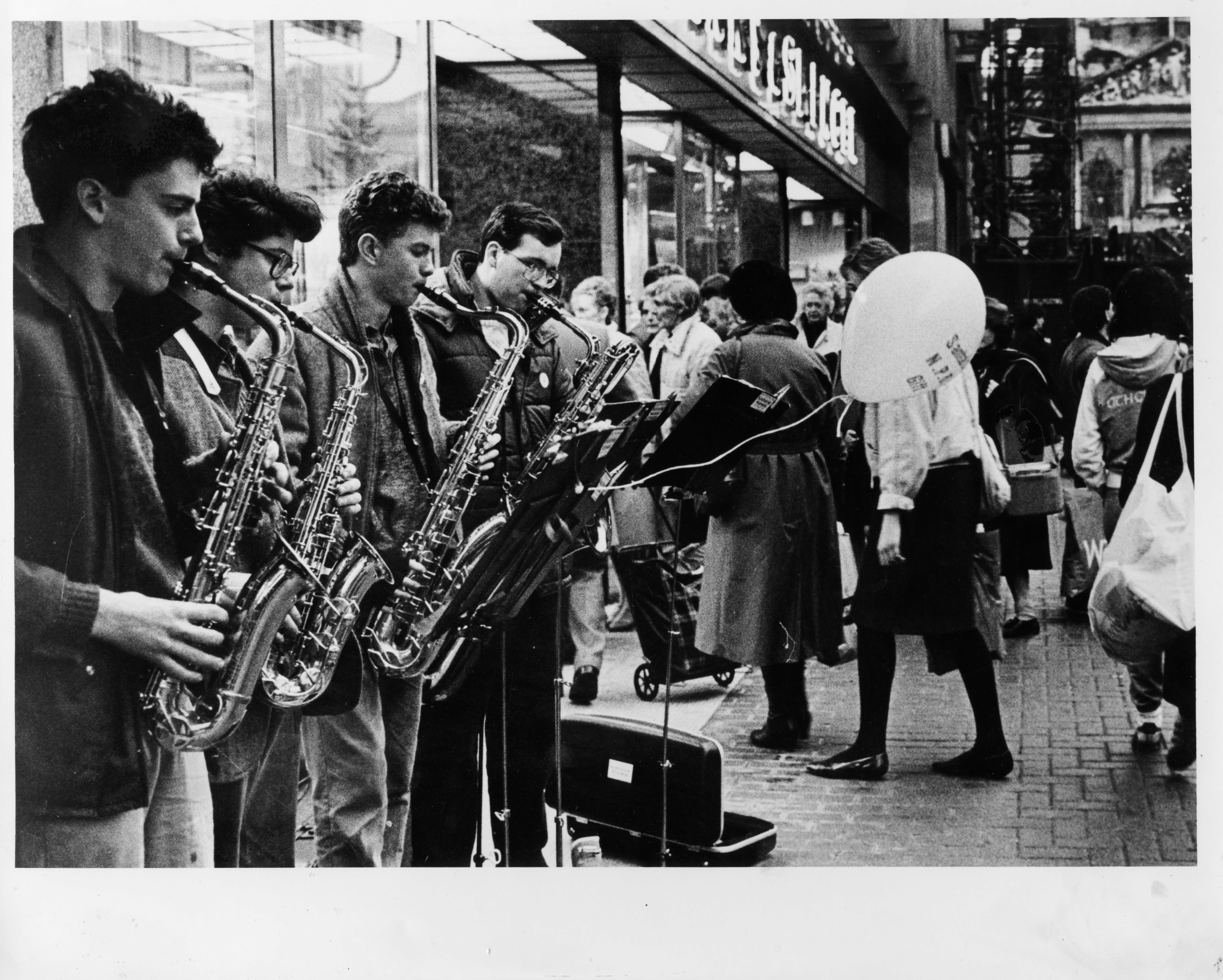 Saxophone Madness Belfast Daily Mail Photo Sheridan Tongue